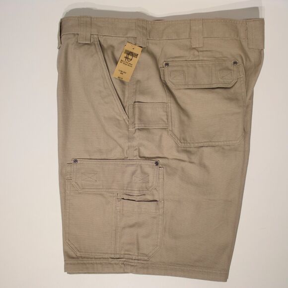 NWT $55 Duluth Trading Fire Hose 10" Cargo Shorts Khaki Men's Size 48 (A3) - Picture 5 of 7